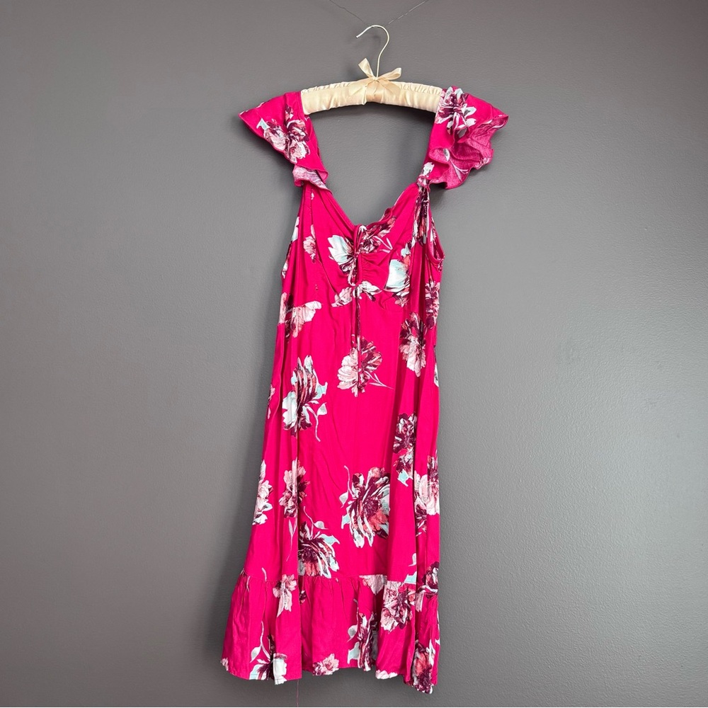 Maurices Fuchsia Floral Mini Dress